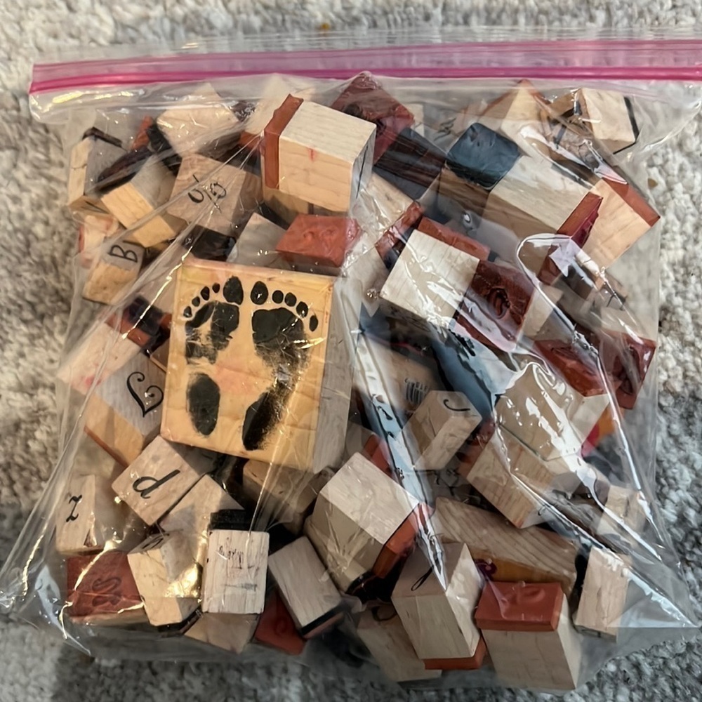 Wooden Stamps Letters